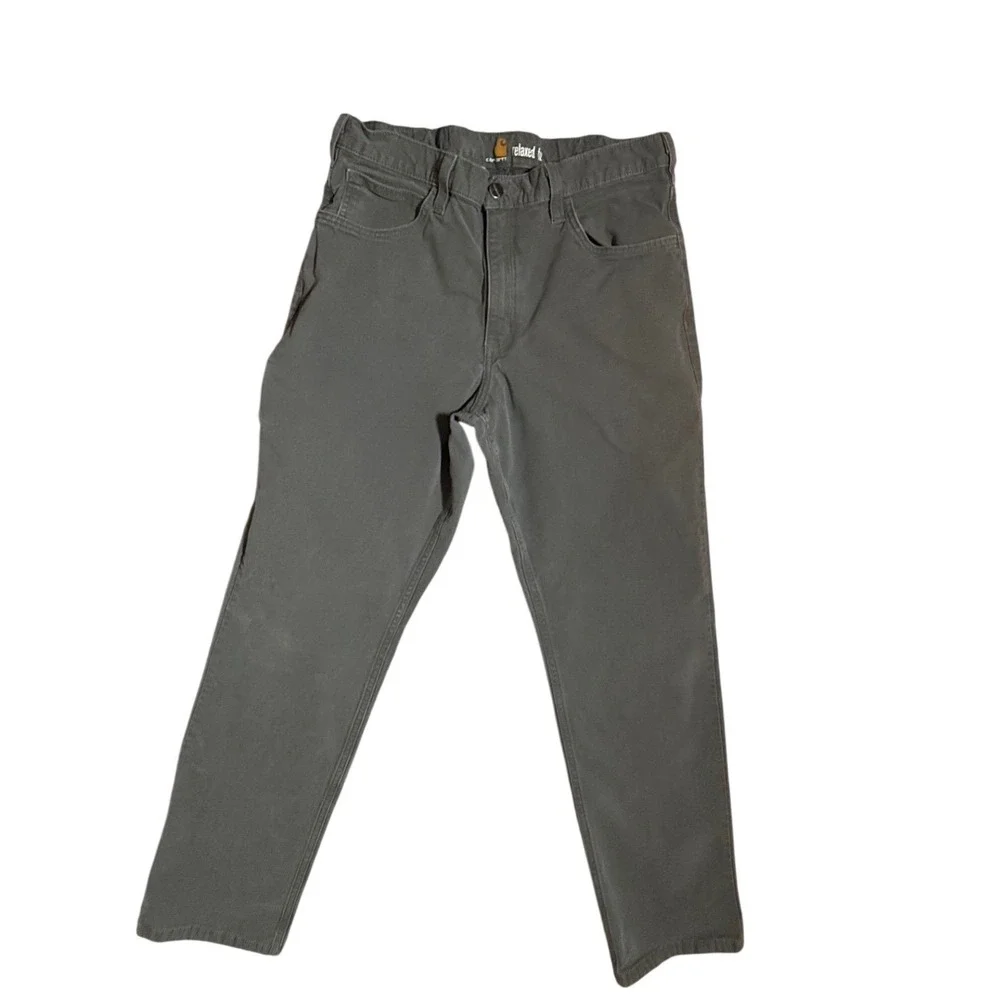 Carhartt‎ Men's Gravel Relaxed Fit Rugged Flex Stretch Canvas Work Pants 34x32
